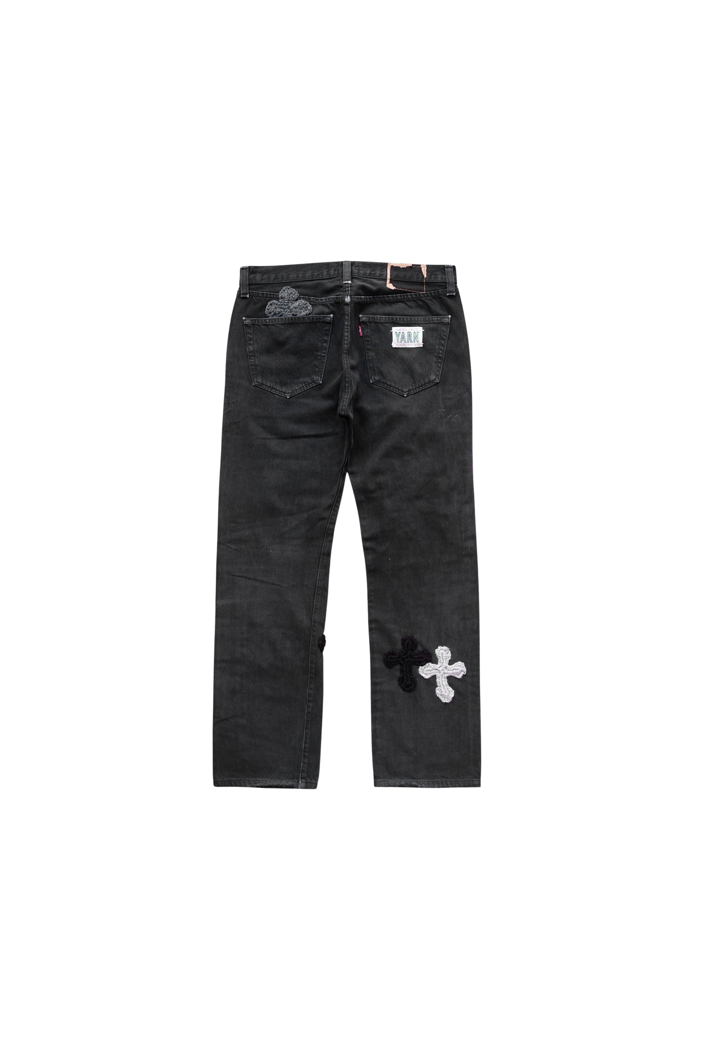 3D cross knit Denim