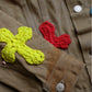 3D cross knit Denim Jacket