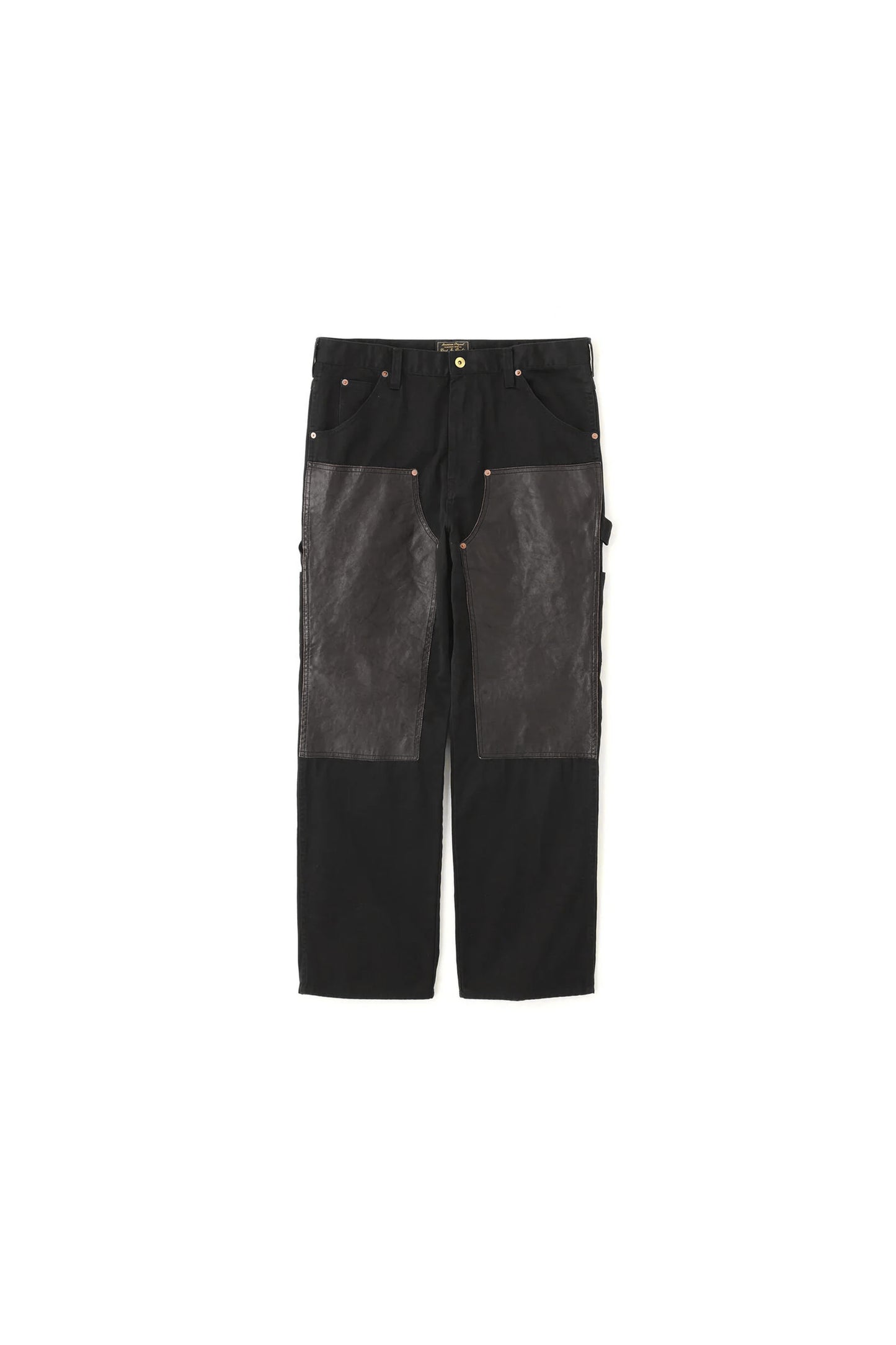 LEATHER COMB. DOUBLE KNEE PANTS