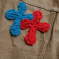 3D cross knit Denim Jacket