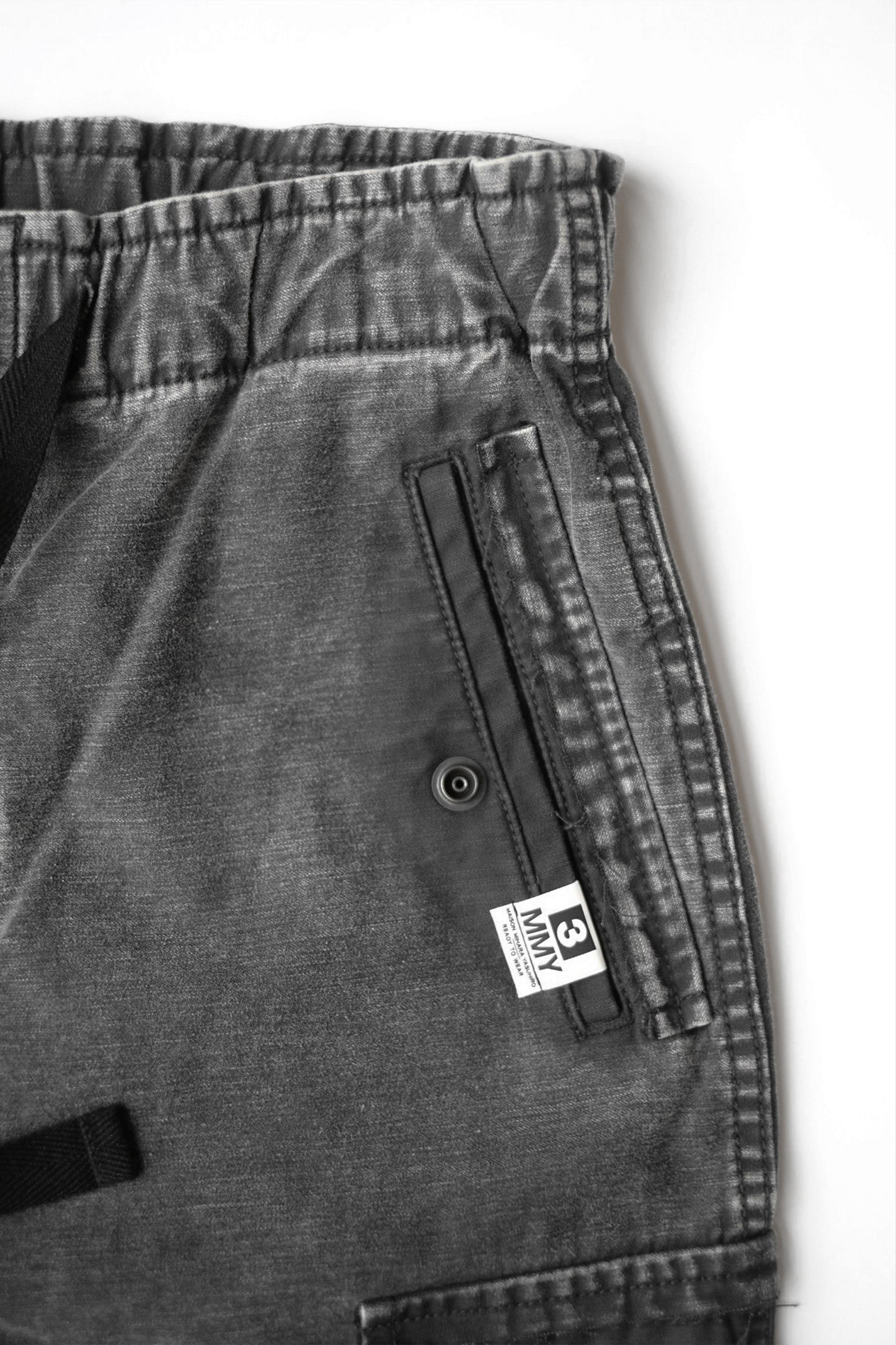 COTTON SATIN CARGO TROUSERS