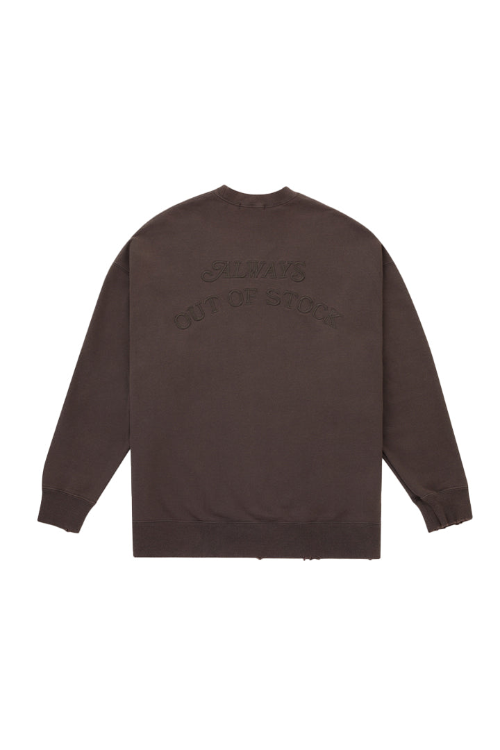 BIO WASHED BASIC LOGO CREWNECK