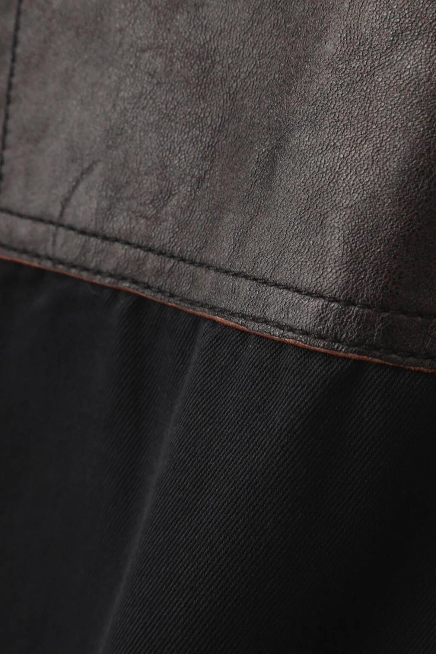 LEATHER COMB. DOUBLE KNEE PANTS