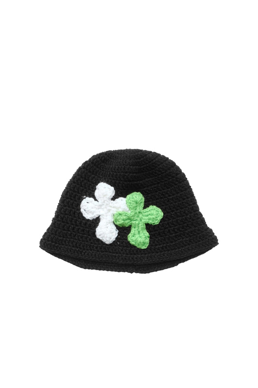 3D cross knit hat