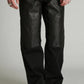 LEATHER COMB. DOUBLE KNEE PANTS