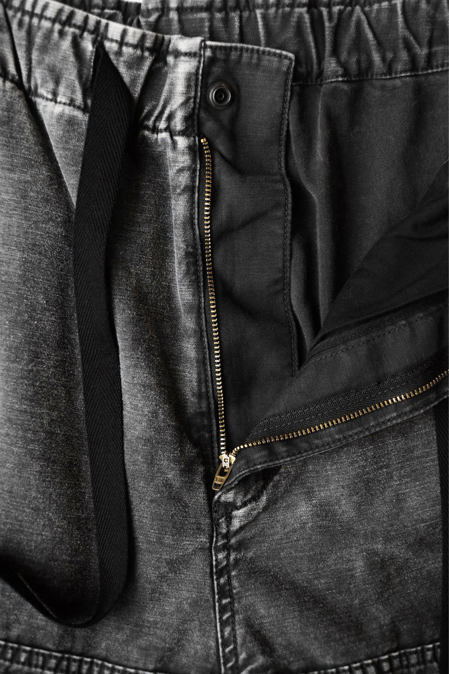 COTTON SATIN CARGO TROUSERS