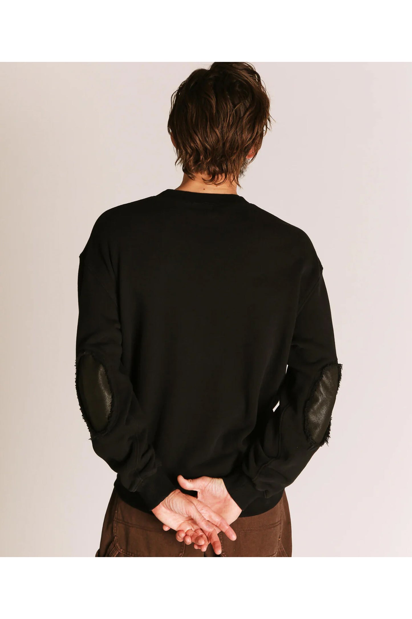 LEATHER ELBOW PATCH SWEAT