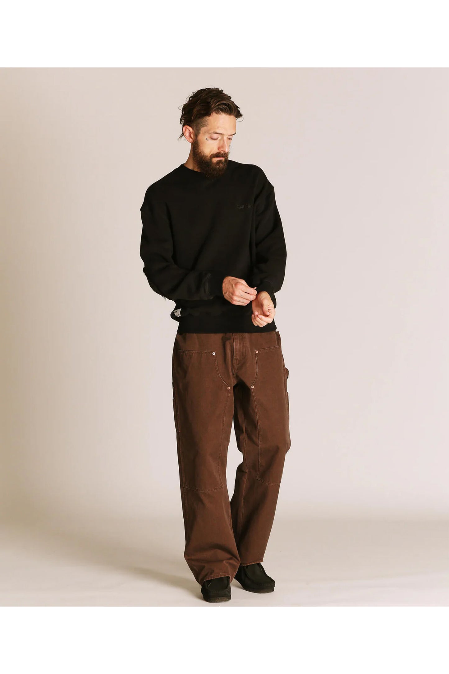 LEATHER ELBOW PATCH SWEAT