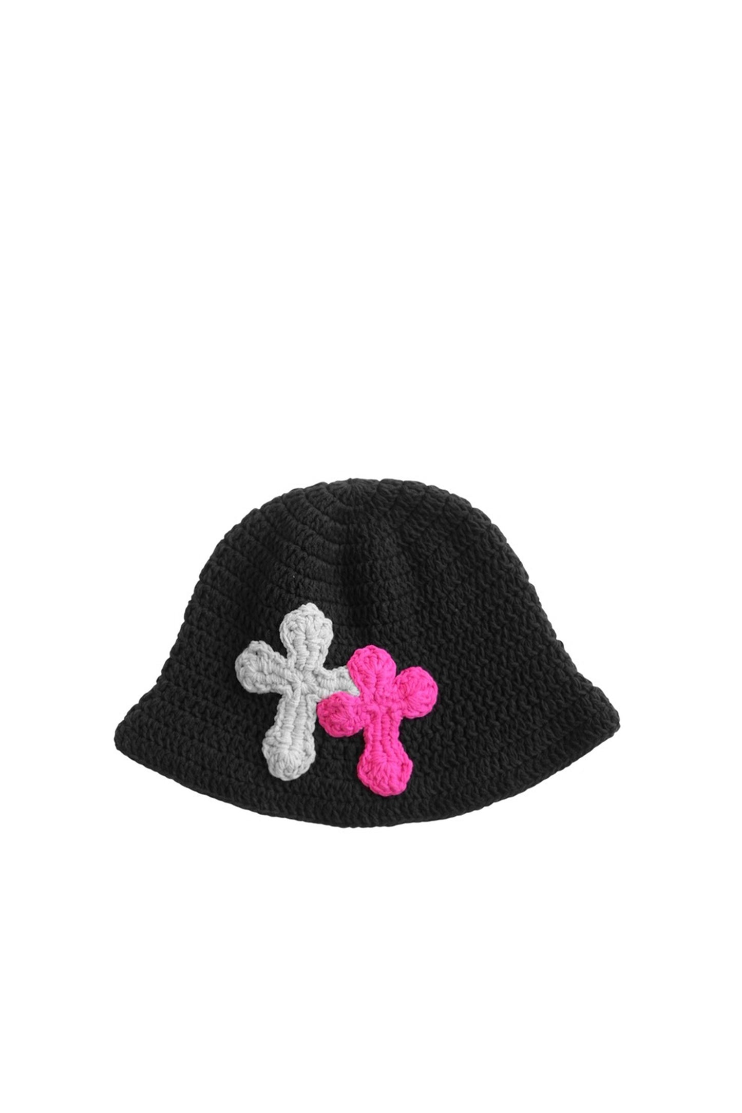 3D cross knit hat
