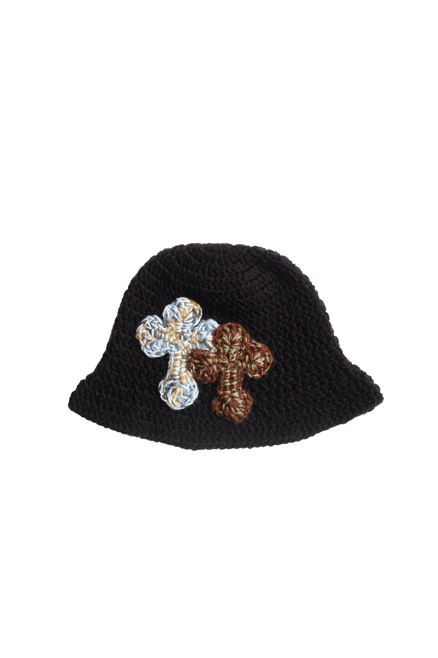 3D cross knit hat