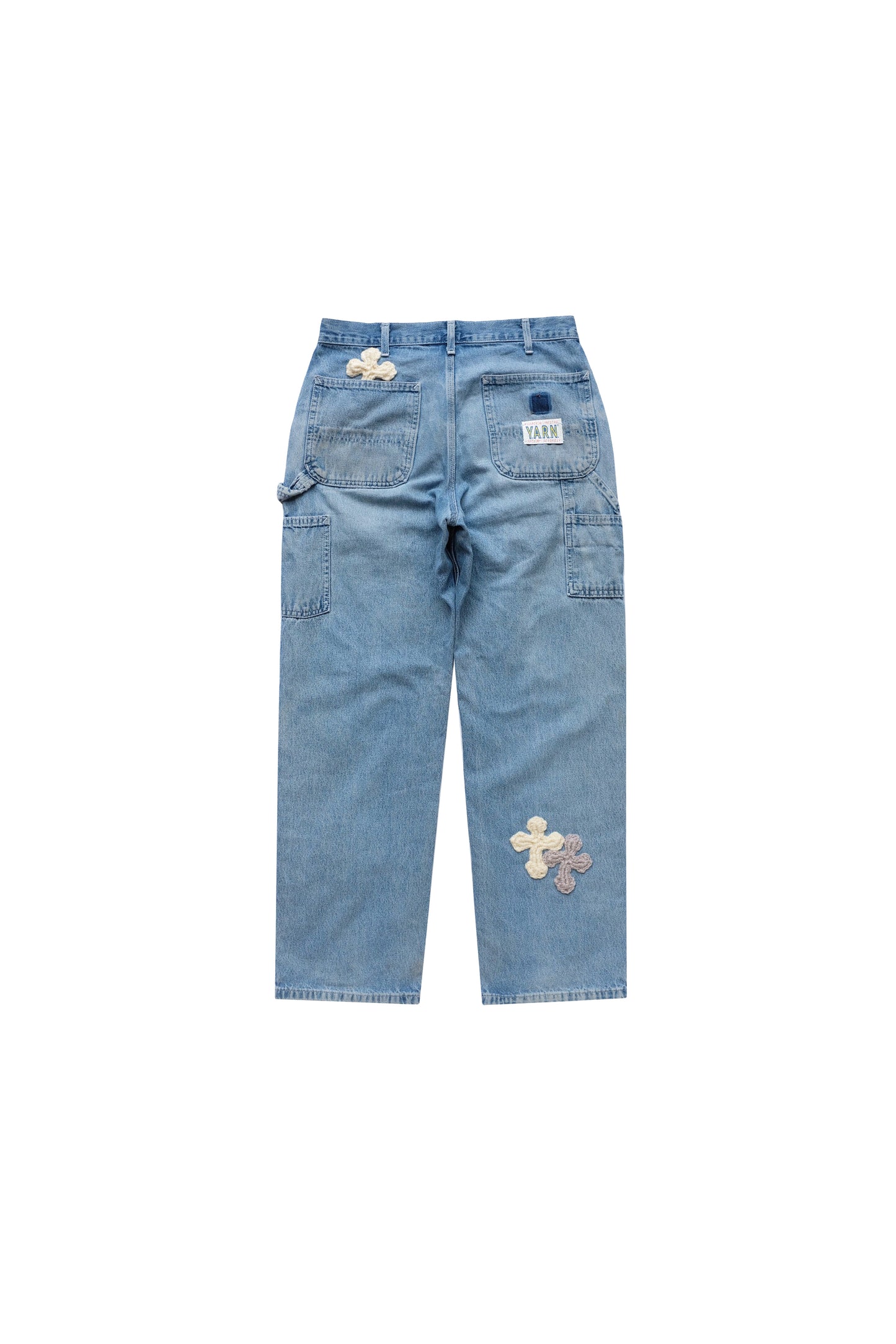 3D cross knit Denim