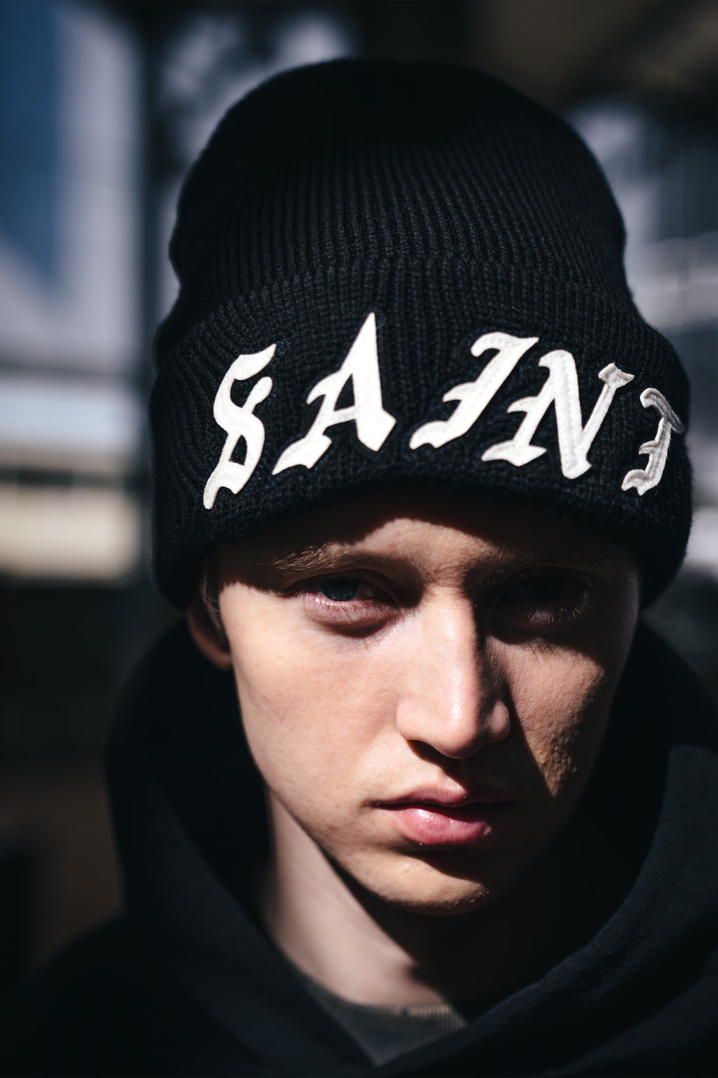 KNIT CAP/SAINT/BLACK