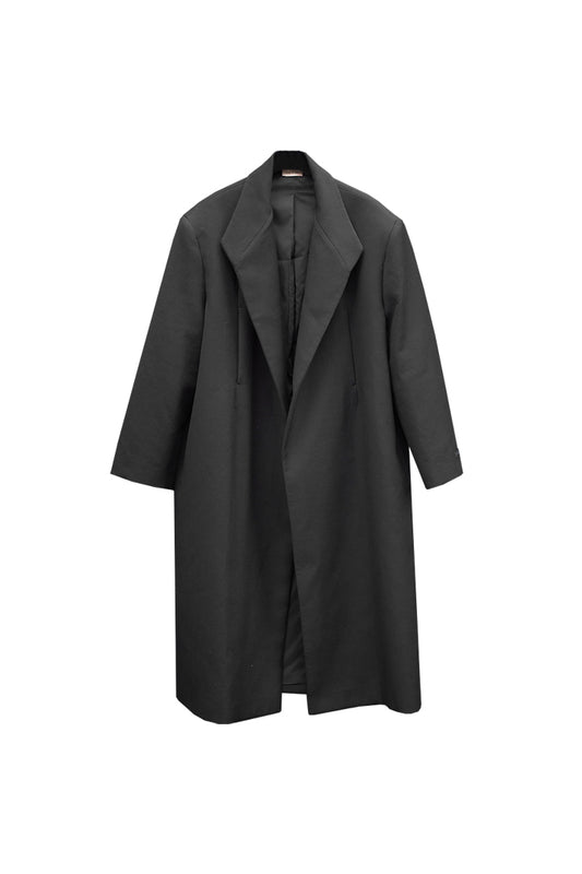Stand Collar Relaxed Overcoat