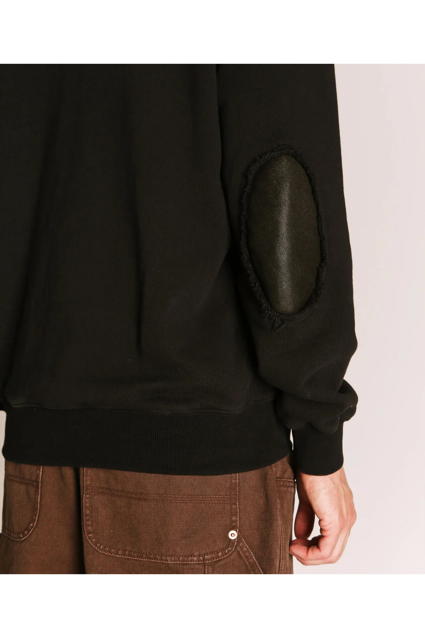 LEATHER ELBOW PATCH SWEAT