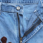 3D cross knit Denim