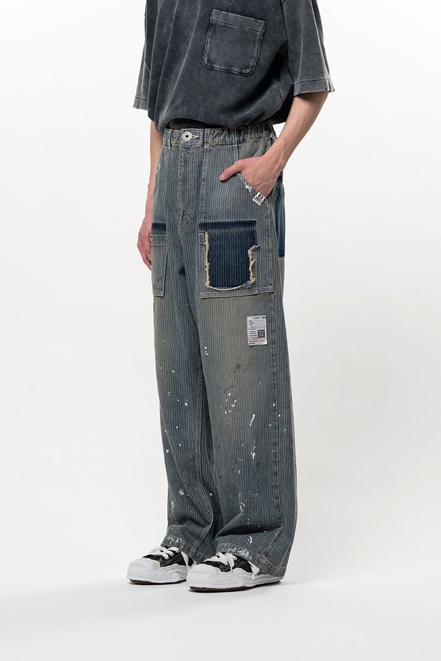 STRIPE DENIM BUSH PT