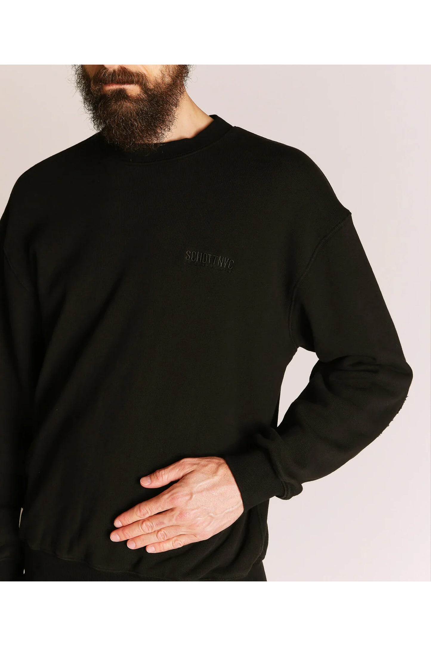 LEATHER ELBOW PATCH SWEAT