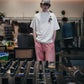 SS T-SHIRT/POCKET/WHITE