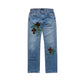 3D cross knit Denim