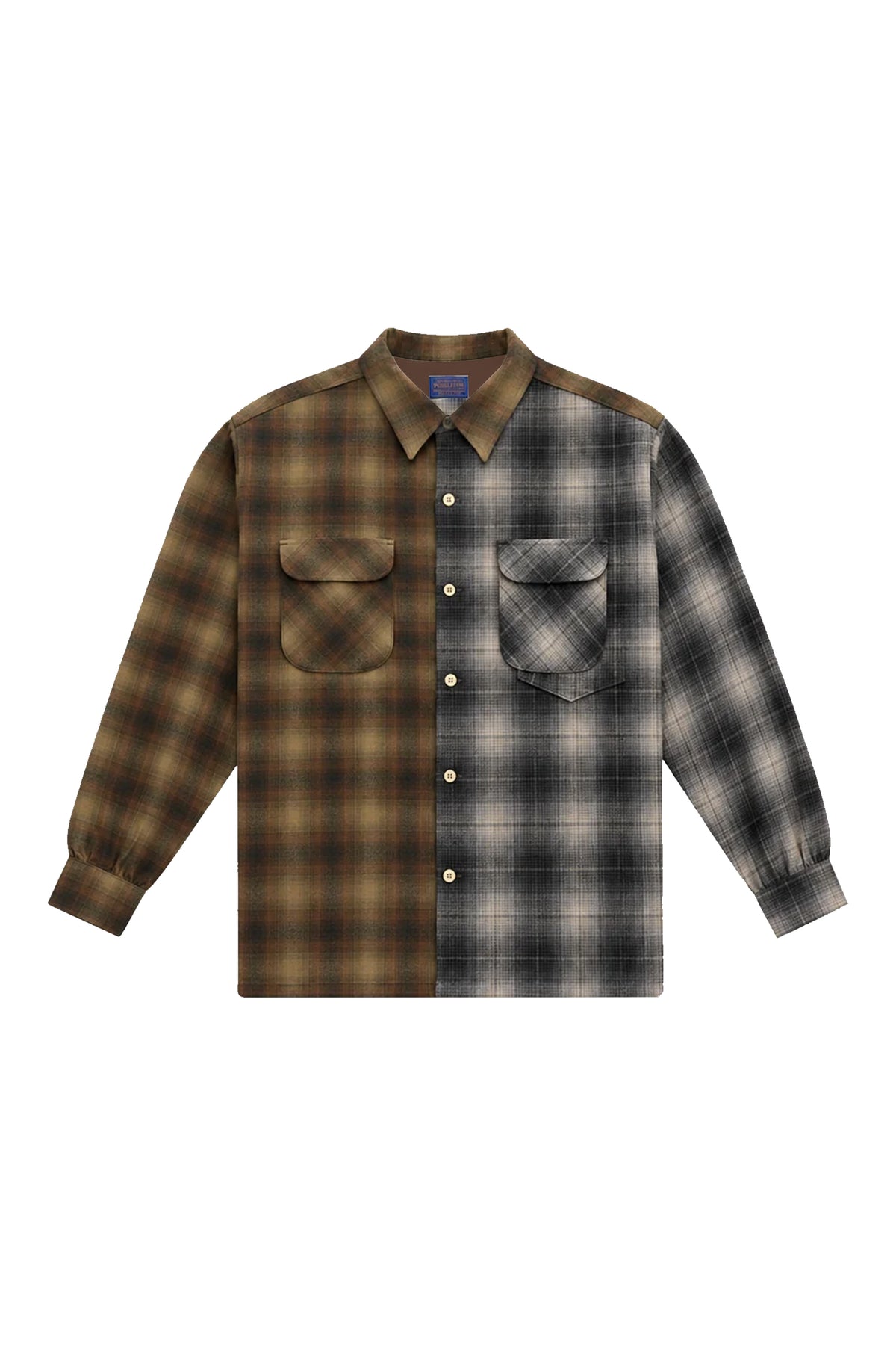 AOOS X PENDLETON OPEN CPLLAR CHECKED SHIRT