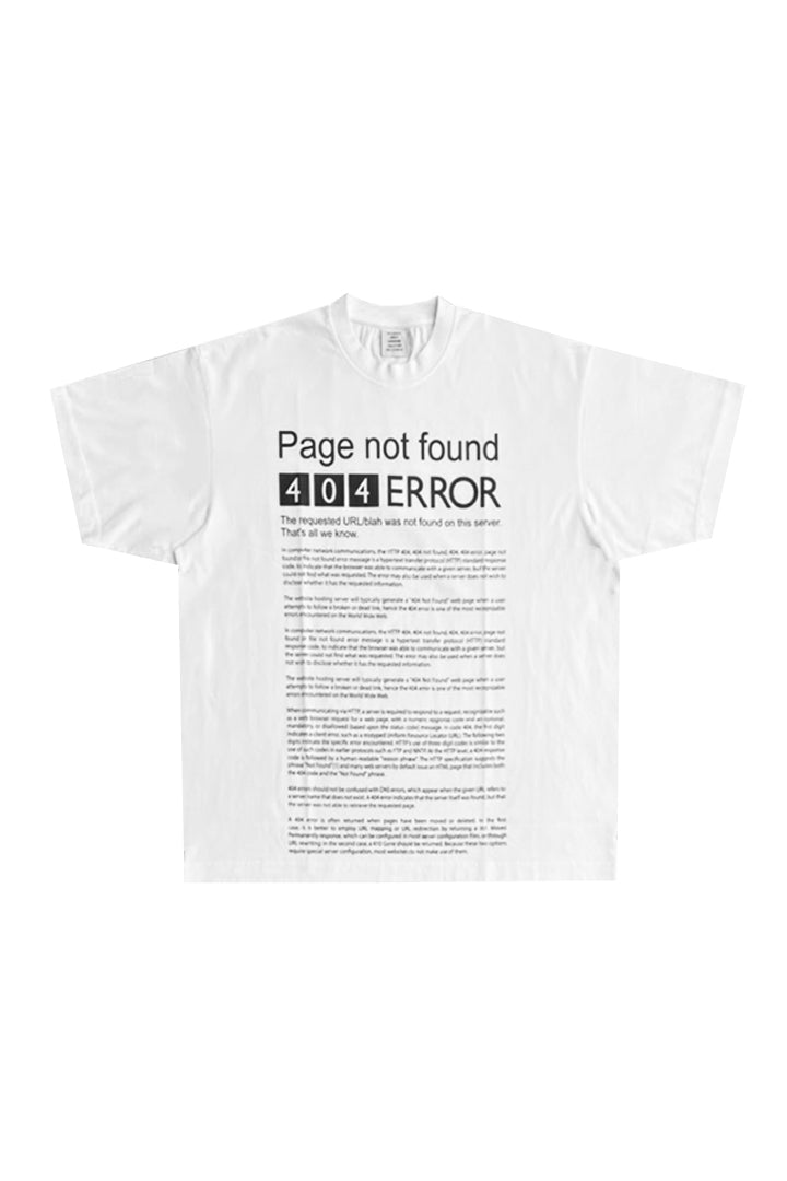 PAGE NOT FOUND T-SHIRT