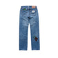 3D cross knit Denim