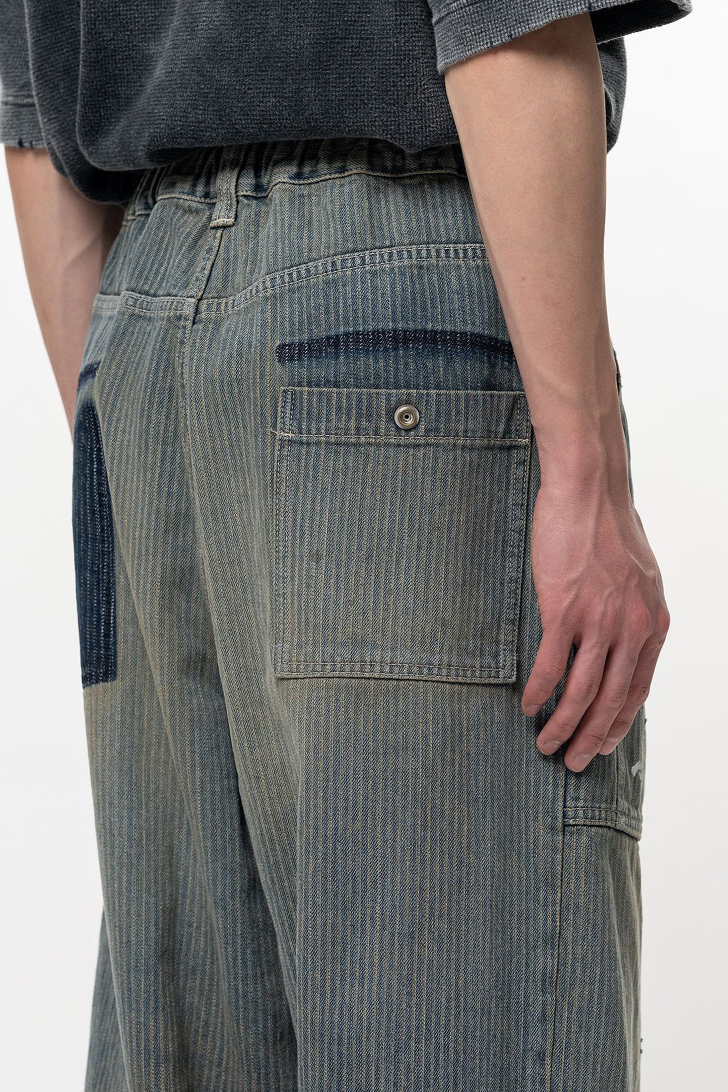 STRIPE DENIM BUSH PT