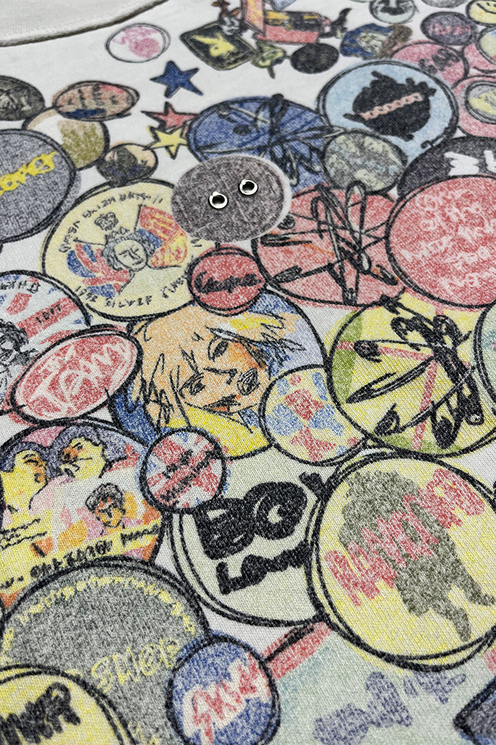 illuste badge print s/s t-sh