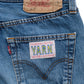3D cross knit Denim