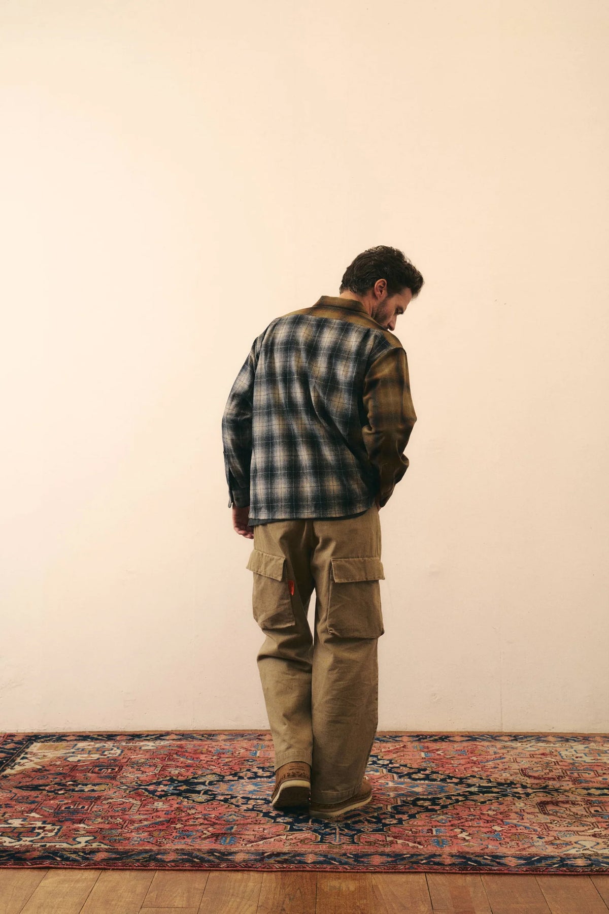 AOOS X PENDLETON OPEN CPLLAR CHECKED SHIRT