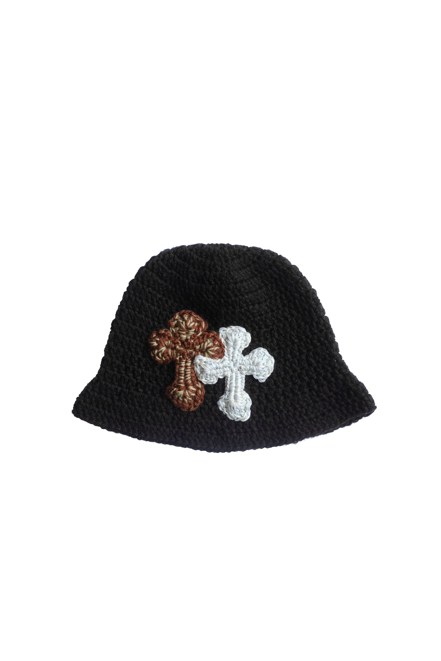 3D cross knit hat