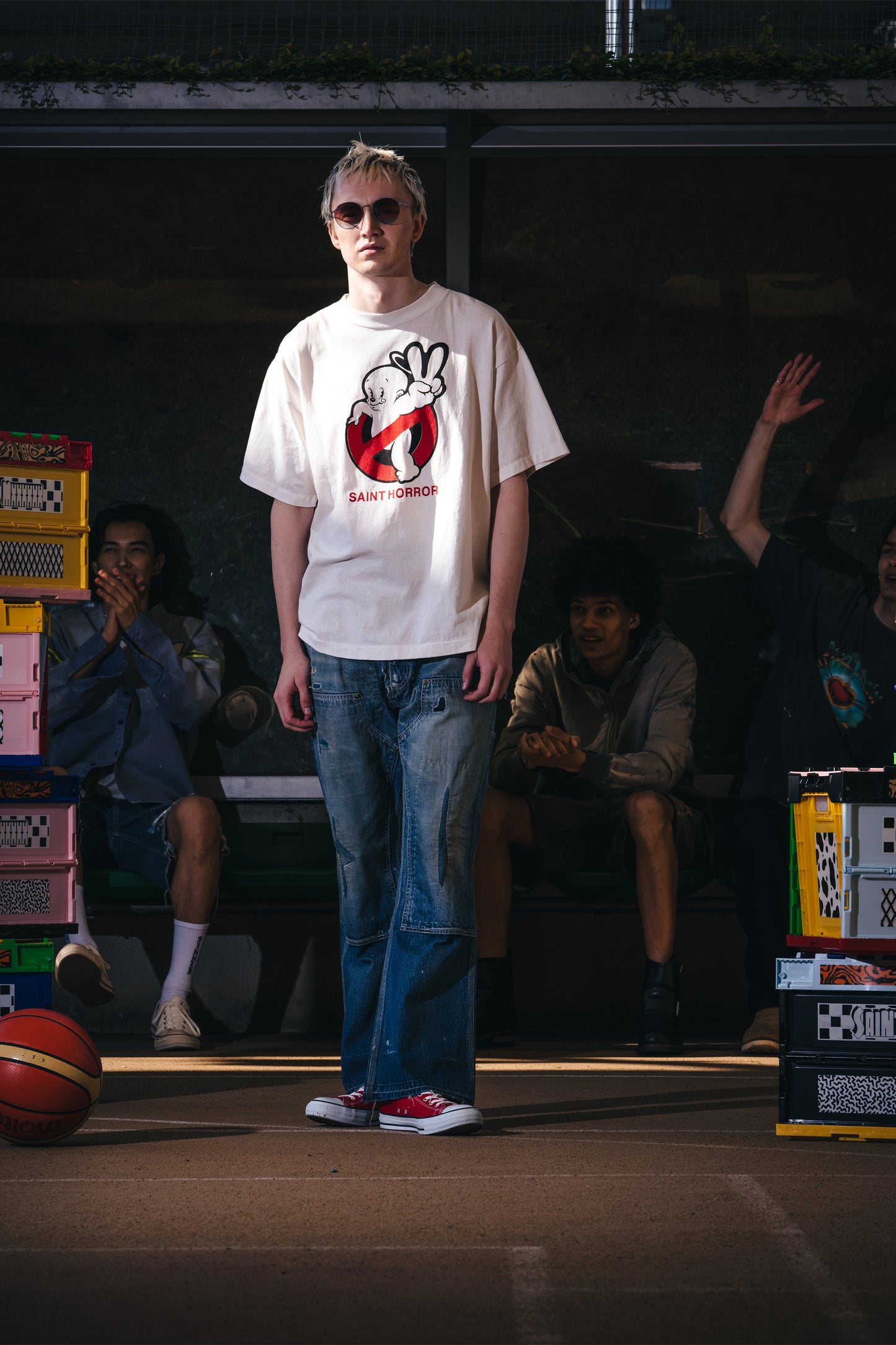 SS T-SHIRT/SAINTHORROR/WHITE