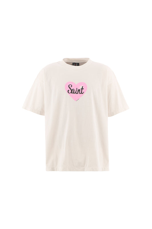 SS TEE/HEART SAINT/WHITE