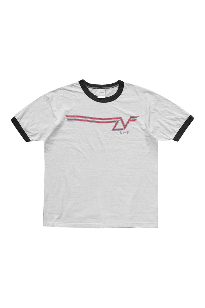 SS T- SHIRT RINGER/WHT