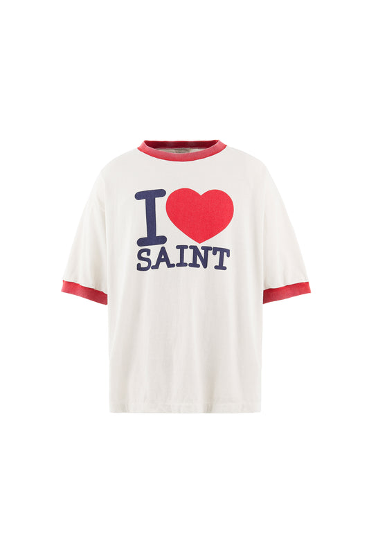 SS T-SHIRT/I LOVE SAINT/WHITE