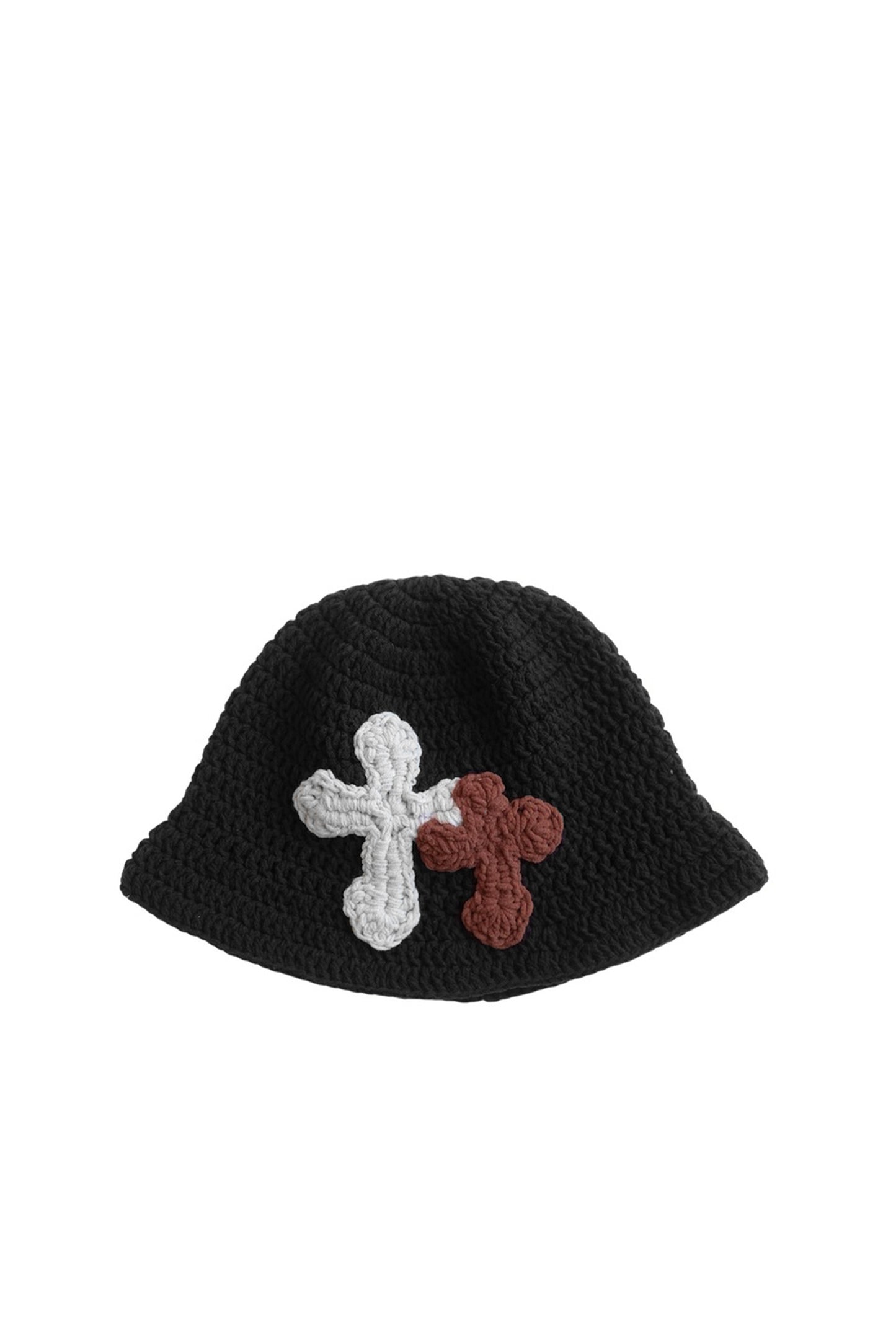 3D cross knit hat