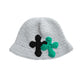 3D cross knit hat