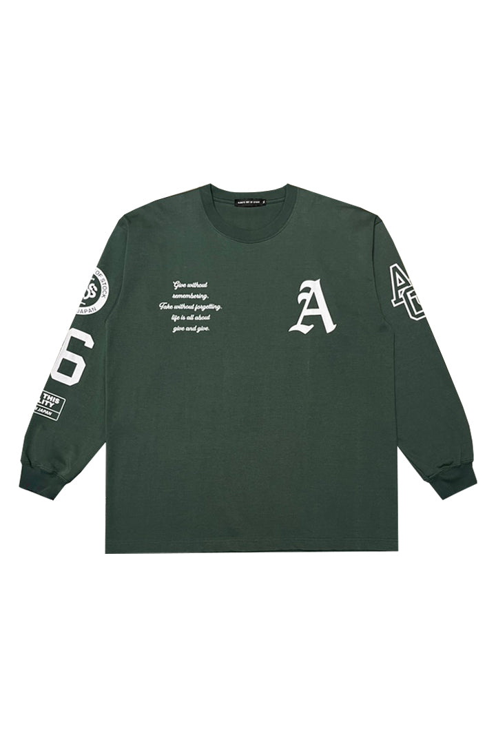 Varsity designed supima L/S TEE