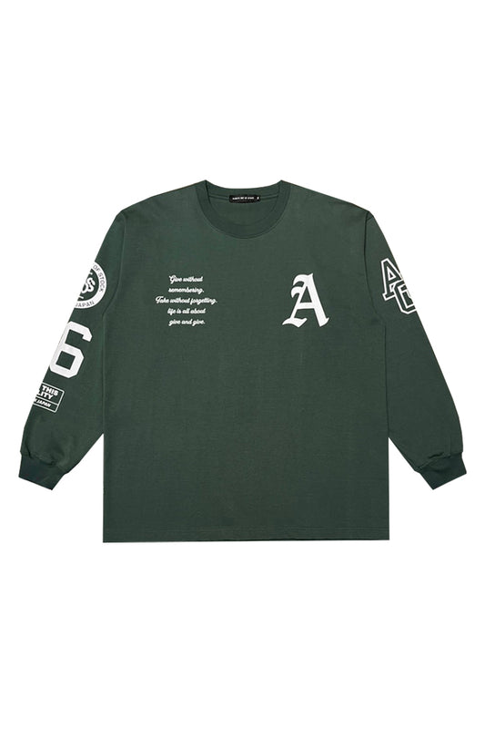 Varsity designed supima L/S TEE